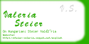 valeria steier business card